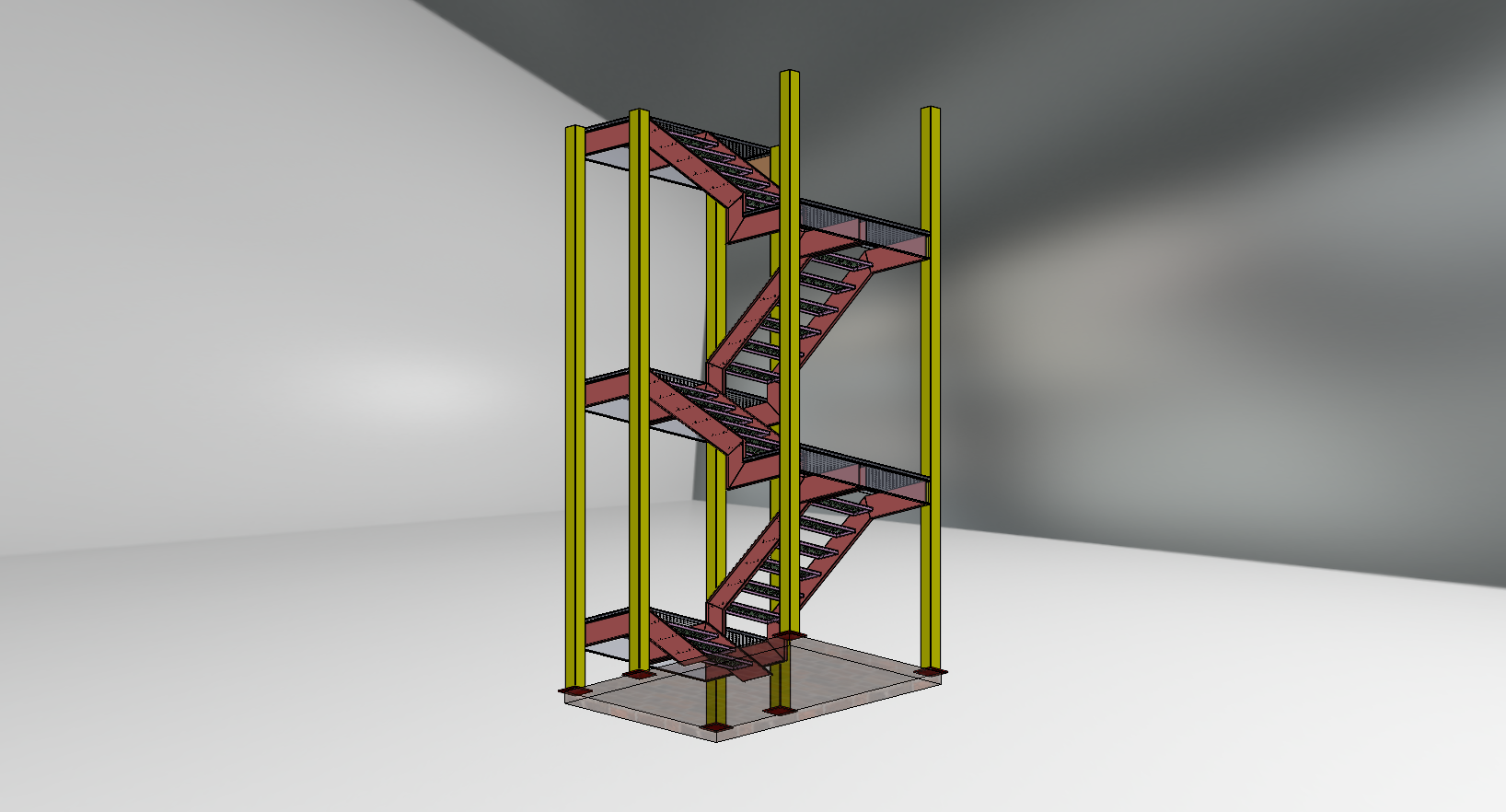 Multilevel House Stairs;
Location : Toronto ;
Client : House Owner/Fabricator


