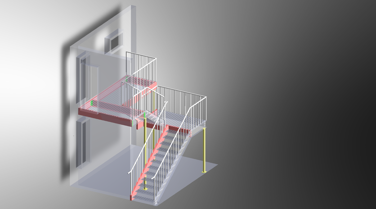 Stair and Deck;
Location : Oshawa;
Client : House Owner/Fabricator