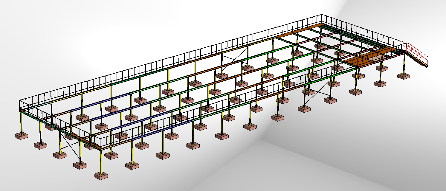 Mezzanine and Stairs ;
Location : Scarborough;
Client : Fabricator
